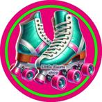 LF2413 icing frosting rolschaatsen 19cm eetbare taart print, Ophalen of Verzenden, Nieuw, Taarten, Versiering
