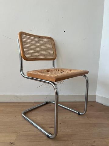 Thonet stijl Cesca Beuer stoel rotan (kapot)