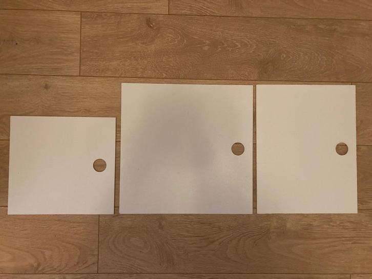 Kewlox deurtjes wit mdf en paars perspex, Huis en Inrichting, Kasten | Wandmeubels, Gebruikt, Minder dan 100 cm, Minder dan 150 cm