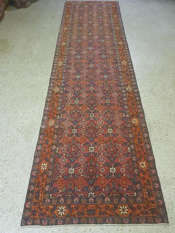 Perzisch Hamadan Loper 365 x 92 cm (gangloper) VINTAGE  beschikbaar voor biedingen