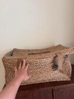 Mooie rieten mand met deksel, Huis en Inrichting, Ophalen, Gebruikt, Overige materialen, Minder dan 50 cm