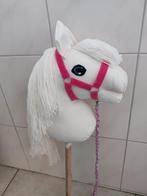 Wit stokpaard met roze halster, Ophalen of Verzenden, Nieuw