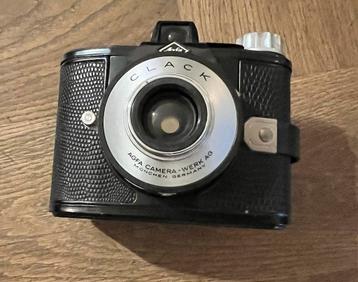 Agfa Clack camera met leren tas beschikbaar voor biedingen