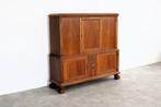 vintage wandkast | highboard | jaren 50 | Zweden, Teakhout, Gebruikt, Timbeije@hotmail.com, Ophalen of Verzenden