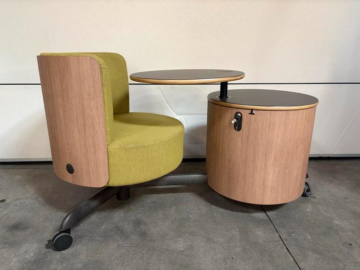 Gispen Sidecart Thuiswerk Meubel, Huis en Inrichting, Stoelen, Zo goed als nieuw, Eén, Hout, Zwart, Ophalen
