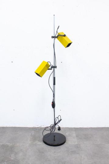 70s Vintage vloerlamp Philips Cube Kube geel retro spots beschikbaar voor biedingen