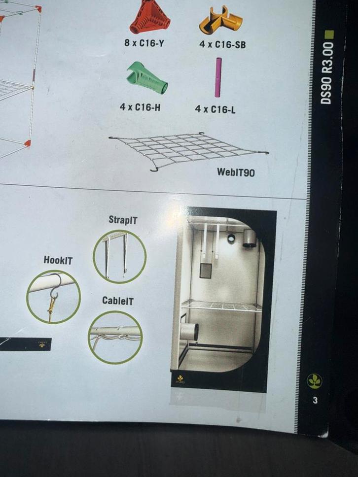 Kweektent compleet , growtent secret jardin, Tuin en Terras, Kweekspullen, Zo goed als nieuw, Kweektent, Ophalen