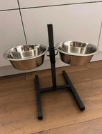 Raised Dog Bowl Stand with 2 Stainless Steel Bowls, Ophalen of Verzenden, Zo goed als nieuw