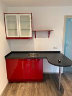 Kleine keuken/pantry hoogglans rood, Huis en Inrichting, Keuken | Keukenelementen, Ophalen, Gebruikt, 150 tot 200 cm, Minder dan 100 cm