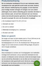 Nieuwe RVS Meubelpoten - 4 stuks, Huis en Inrichting, Tafelonderdelen, Tafelpoot, Minder dan 50 cm, Vierkant, Nieuw