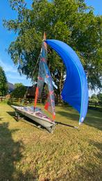 29er Skiff Zeilboot NED1610 met Trolley, Watersport en Boten, Open zeilboten, Geen motor, Polyester, Gebruikt, Ophalen