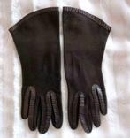 Bruine suède handschoenen met leer van Maison de Bonneterie, Kleding | Heren, Verzenden, Gedragen, Handschoenen