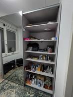 Mooie witte kledingkast met schuifdeuren en grote spiegel, Huis en Inrichting, Ophalen, Zo goed als nieuw