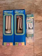 Megaman WL130 en WL223 liliput 3 spaarlampen, Ophalen, Zo goed als nieuw, E27 (groot), Led-lamp