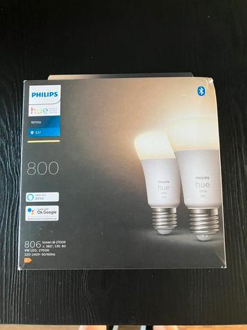 Philips HUE. E27 White.(2x) beschikbaar voor biedingen
