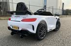 Mercedes GT-R AMG zwart 12V RC / Leder / Rubberban, MP3 AUX, Ophalen of Verzenden, Nieuw, Overige typen