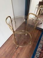 Gouden serveerkarretje, Ophalen, Gebruikt, 50 tot 100 cm, Rond