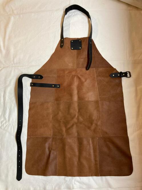 leren BBQ / kook schort, SPATLAP, Tuin en Terras, Barbecue-accessoires, Nieuw, Ophalen of Verzenden