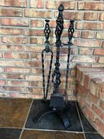 Vintage Haardstel met Gereedschap, Huis en Inrichting, Haarden, Ophalen, Gebruikt, Vrijstaande haard, Houthaard