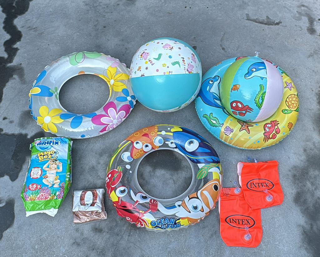 Peuter/ kleuter zwembanden, Kinderen en Baby's, Speelgoed | Buiten | Opblaasfiguren, Ophalen, Zo goed als nieuw