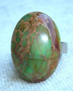 Verste4lbare RVS ring met imperial jasper RVSRing113, Sieraden, Tassen en Uiterlijk, Ringen, Info.adorabeads@gmail.com, Want 18 Hoogvliet