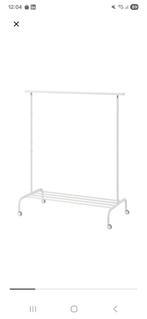 Kledingrek | RIGGA (IKEA), Ophalen, Met wielen, Zo goed als nieuw