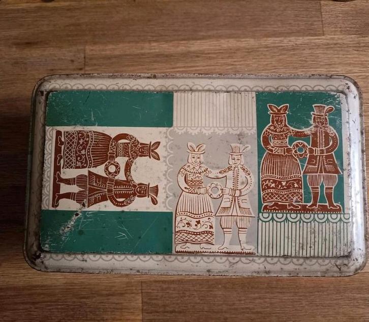 Vintage Blikken Doos van Spar, Verzamelen, Blikken, Gebruikt, Ophalen of Verzenden