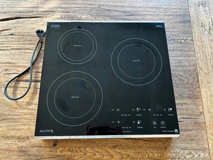 Caso Master P3 Inductie Kookplaat - 3 Pits, Witgoed en Apparatuur, Kookplaten, Gebruikt, Inbouw, Inductie, 3 kookzones of minder