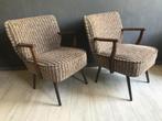 2 x Vintage Jr. 50 Cocktail fauteuils, Ophalen, Hout, Gebruikt, Vintage