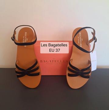 Les Bagatelles suède sandalen zwart EU 37 – nieuw beschikbaar voor biedingen