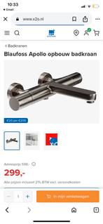 Blaufoss badkraan opbouw Apollo-serie nieuw gunmetal kleur, Doe-het-zelf en Verbouw, Sanitair, Ophalen of Verzenden, Nieuw, Rvs