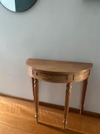 Vintage Grenen halve maan tafel, Ophalen, Gebruikt, 50 tot 100 cm, 25 tot 50 cm