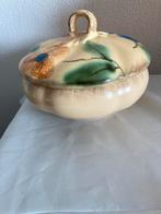 Antieke Penzo Aardewerk Pot met Deksel - Pompoen Vorm, Antiek en Kunst, Ophalen of Verzenden