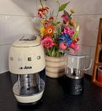 SMEG x Lavazza A Modo Mio espressomachine + melkopschuimer, Ophalen, Zo goed als nieuw, Espresso apparaat