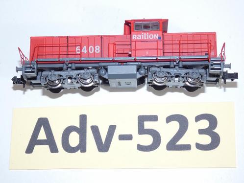 Adv-523 N Spoor Diesellocomotief Railon 6408 Minitrix NS, Hobby en Vrije tijd, Modeltreinen | N-Spoor, Gebruikt, Locomotief, Gelijkstroom