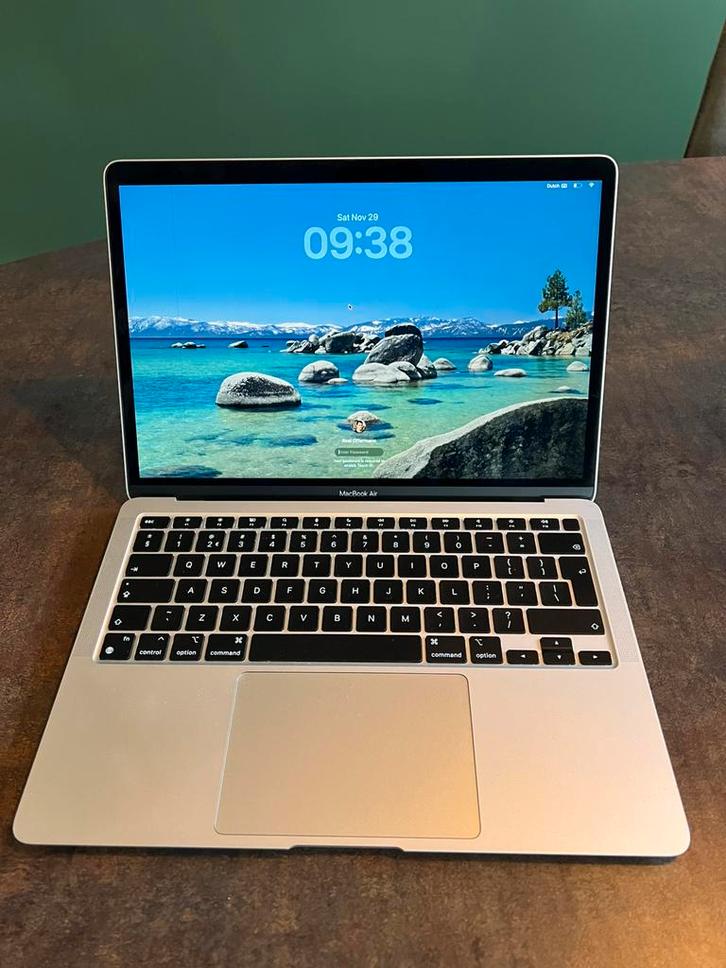 MacBook Air M1, Computers en Software, Apple Macbooks, Zo goed als nieuw, MacBook Air, 13 inch, 2 tot 3 Ghz, 256 GB, 8 GB, Qwerty