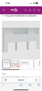 Wit hoofdbord van Vida XL, Huis en Inrichting, Slaapkamer | Bedden, Ophalen, Wit, Tweepersoons, Zo goed als nieuw