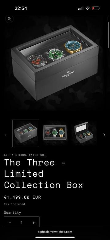 Alpha Sierra Three Limited Collection Box beschikbaar voor biedingen