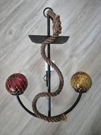 Unieke Anker Lamp met Touw en Glas, Ophalen, 50 tot 75 cm, Zo goed als nieuw, Nautisch