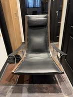 B&B Italia Maxalto Poltrona JJ Loungechair Antonio Citterio, Ophalen, Zwart, Leer, Zo goed als nieuw