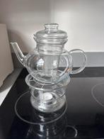 Glazen Theepot met Theelichthouder, Ophalen of Verzenden, Zo goed als nieuw