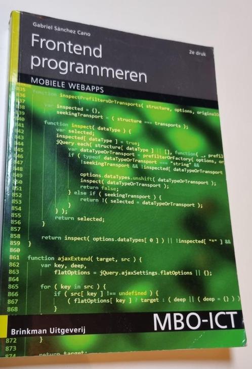 Frontend Programmeren – Mobiele Webapps (MBO-ICT), Boeken, Schoolboeken, Gelezen, Overige niveaus, Ophalen