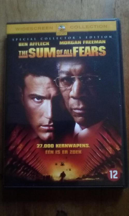 Dvd The sum of all fears Ben Affleck Morgan Freeman Liev Sch, Cd's en Dvd's, Dvd's | Thrillers en Misdaad, Gebruikt, Vanaf 12 jaar