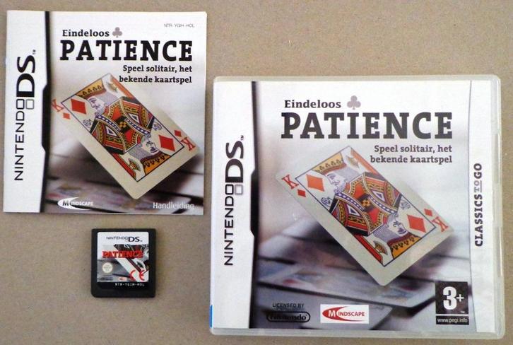 Patience voor de Nintendo DS Compleet, Spelcomputers en Games, Games | Nintendo DS, Zo goed als nieuw, Puzzel en Educatief, 1 speler