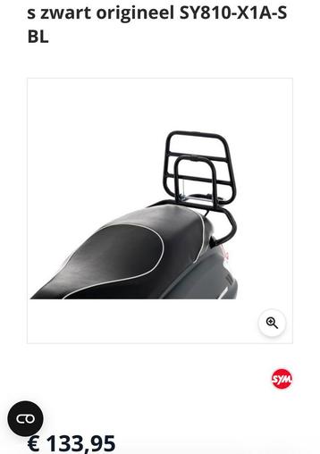 Nieuwe orginele achter klapdrager SYM FIDDLE (SY810-X1A-SBL) beschikbaar voor biedingen