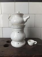 prachtig set theelicht en theepot, porselein Frans brocante, Antiek en Kunst, Verzenden