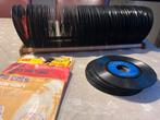 Vintage 45 toeren platen met houder, Ophalen, Gebruikt