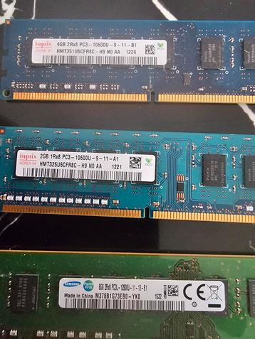 3x Geheugenbanken DDR3 beschikbaar voor biedingen