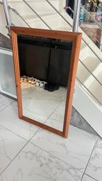 Mooie Houten Spiegel, Ophalen, 100 tot 150 cm, Zo goed als nieuw, Rechthoekig
