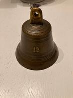 Antieke Bronzen Bel met Nummer 12, Huis en Inrichting, Woonaccessoires | Overige, Ophalen, Gebruikt
